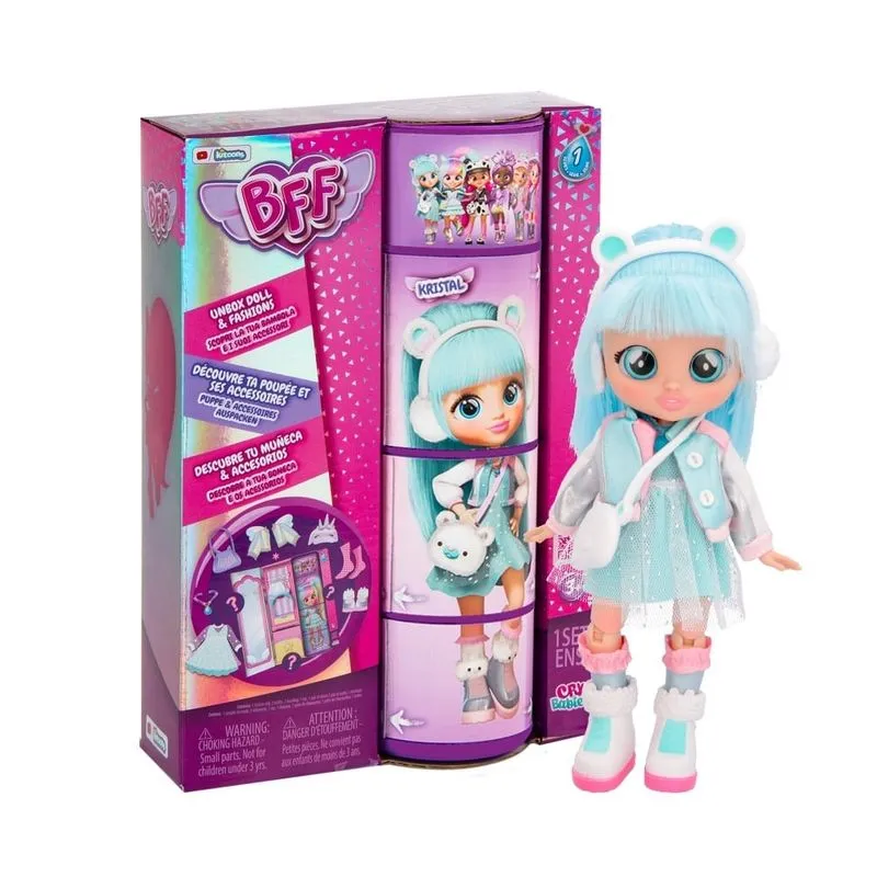 Boneca BFF By Cry Babies 22cm Kristal Multikids - BR2066 BR2066