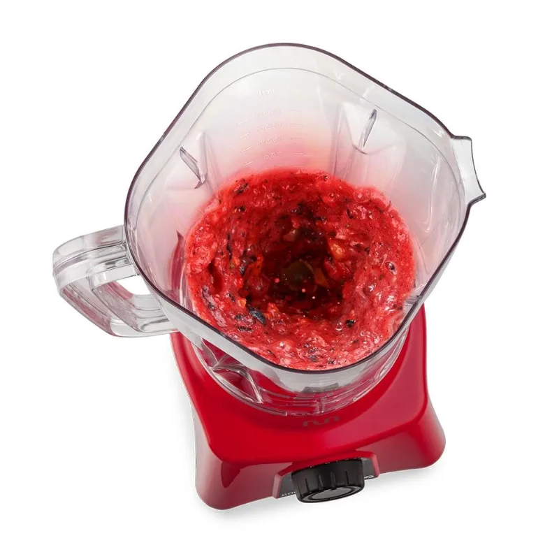 Liquidificador 2,6l turbo vermelho 1100w-127v c/ 12 velocidades multi home - lq1103