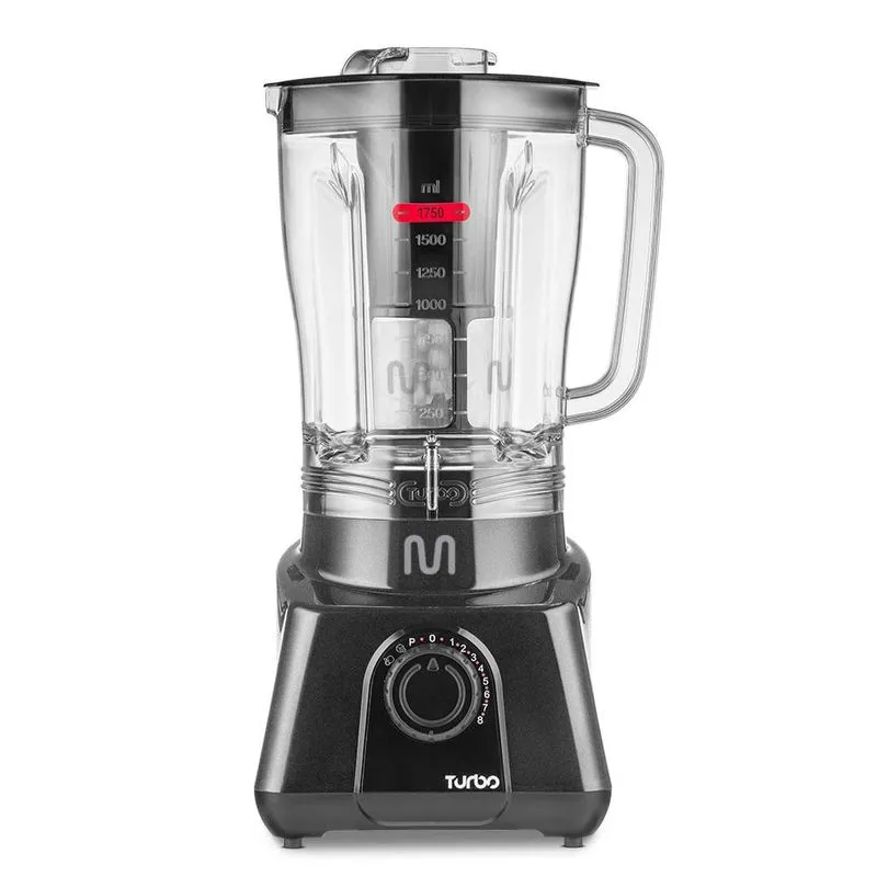 Liquidificador multi home 2,6l turbo 1100w-127v c/8 velocidades - lq1111