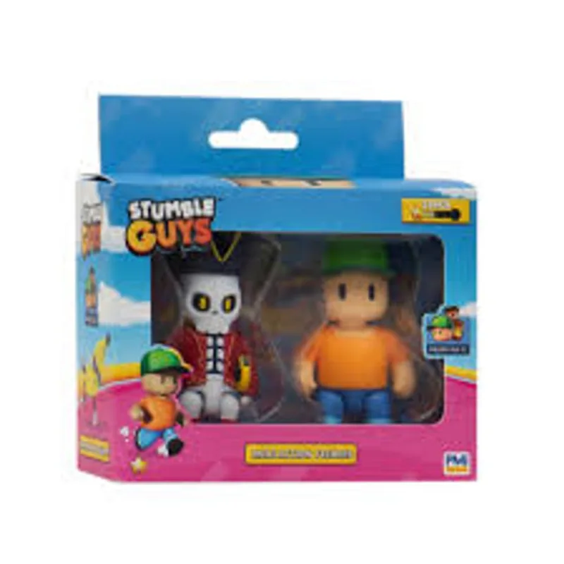 Stumble Guys - Pack com 2 Figuras - Mr.Stumble e Capt Noheart - Multikids