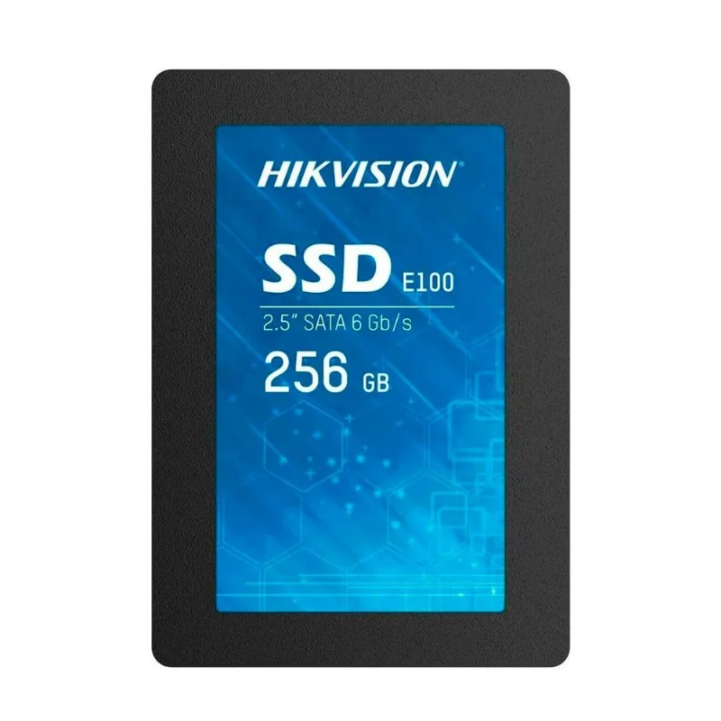 SSD Hikvision E100 256GB, SATA III, Leitura 560MBs e Gravação 510MBs - HS-SSD-E100-256GB