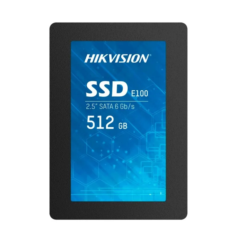 SSD Hikvision E100 512GB, SATA III, Leitura 560MBs e Gravação 510MBs - HS-SSD-E100-512GB
