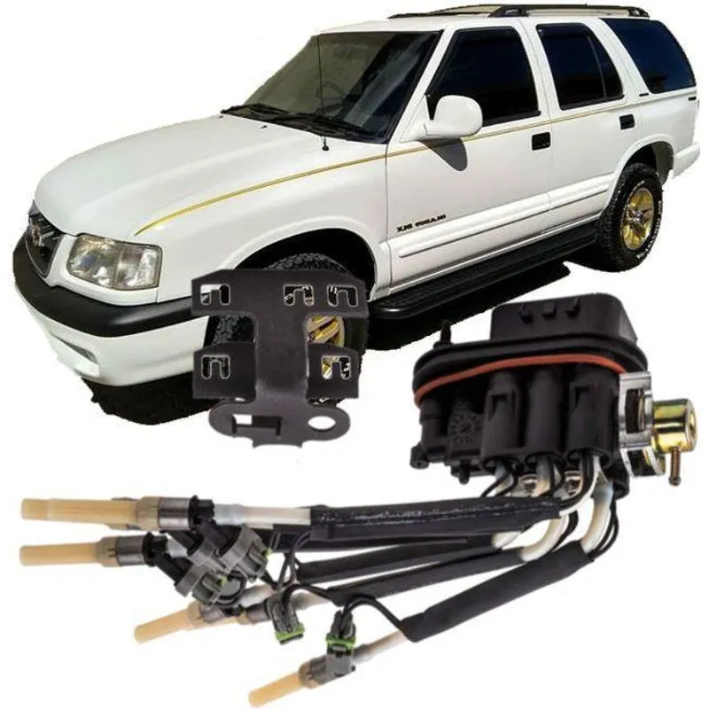 Bico Injetor Aranha Blazer E S10 4.3 V6 Gasolina 1996 À 2004