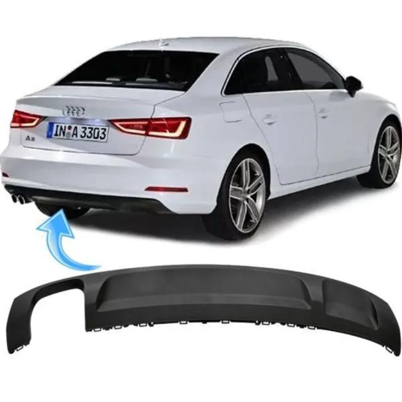 Saia Spoiler Parachoque Traseiro Audi A3 Sedan 2013 à 2016