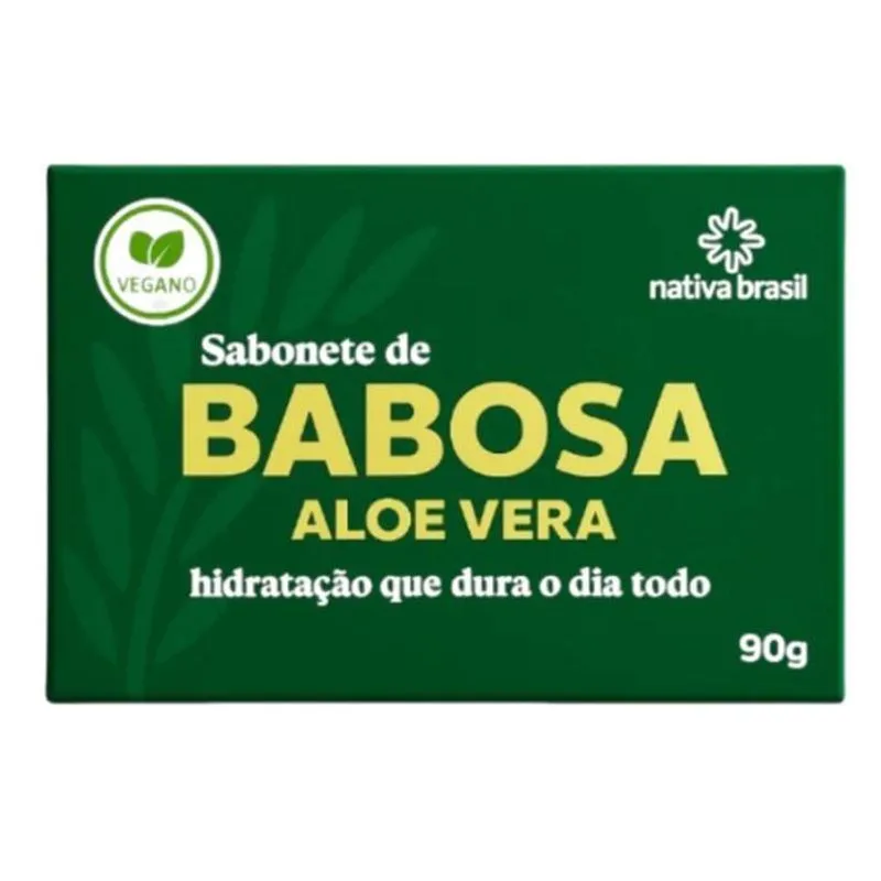 Sabonete Babosa Aloe Vera Cremoso Natural 90g-nativa Brasil