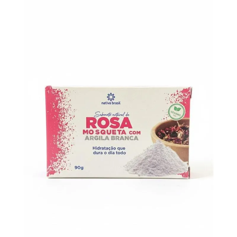 Sabonete Em Barra Nativa Brasil Rosa Mosqueta Com Argila Bra
