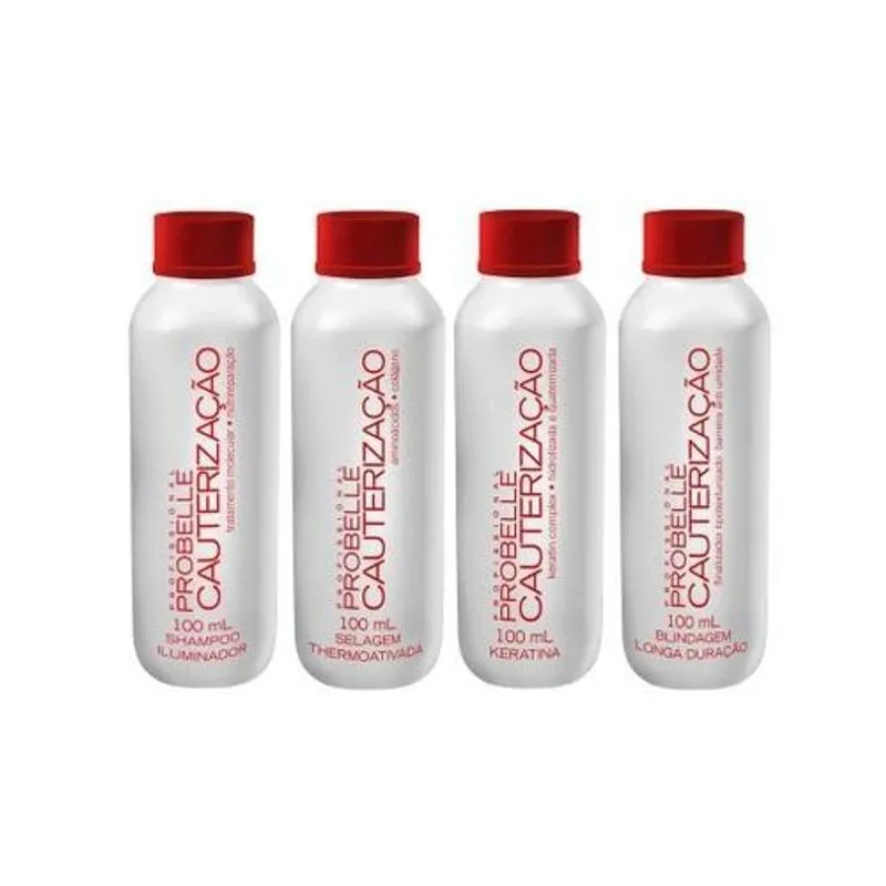 Kit Cauterização Probelle - 4 Passos 100ml Cada