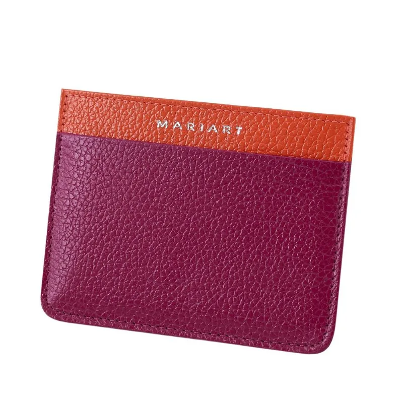 Porta-cartão Slim Mariart 665 De Couro Legítimo Feminino