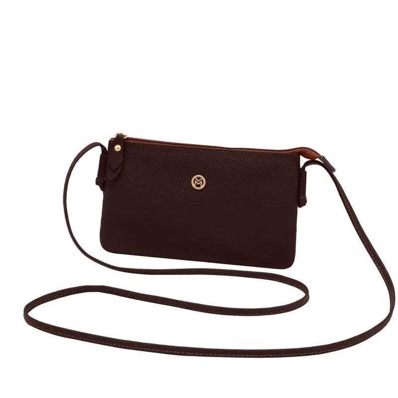Bolsa Feminina Transversal De Couro Mariart Onix