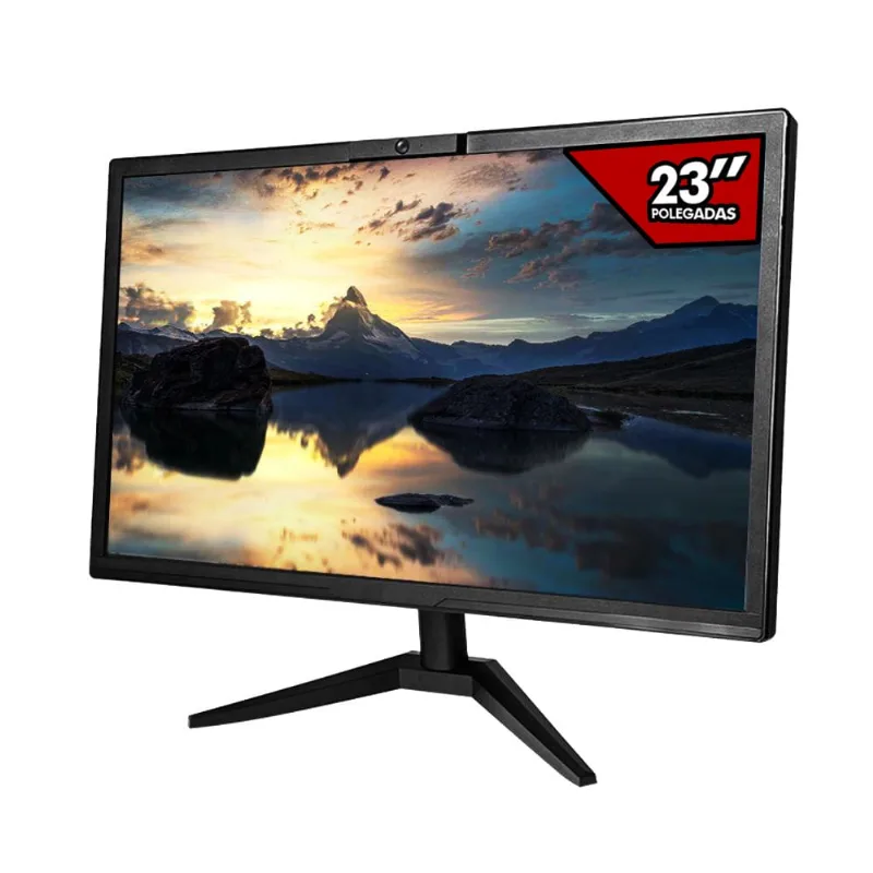 Monitor Brx Video Conferencia Led23 Microfone Webcam Full Hd hdmi vga