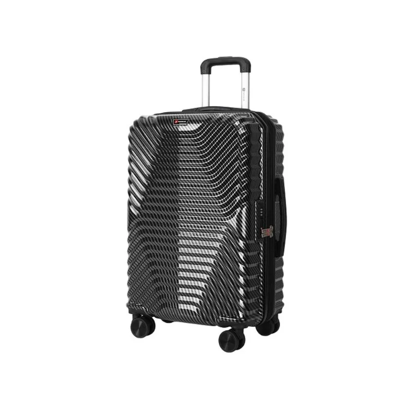 Mala Travelux Samedan Média 23 Kg Preta - Expansível E Cadeado Tsa