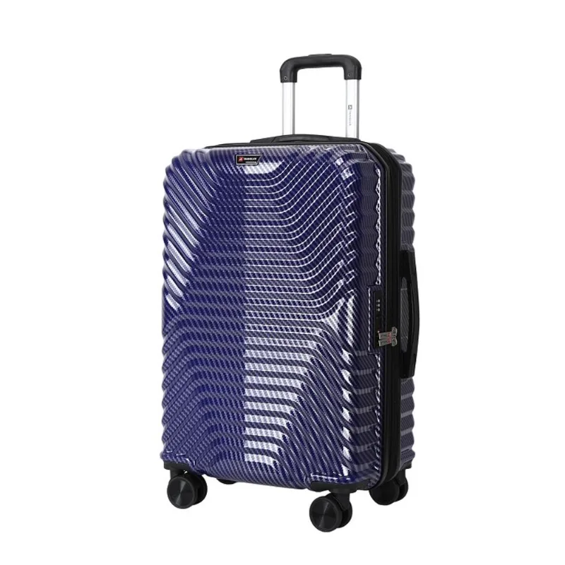 Mala Travelux Samedan Grande 32 Kg Azul - Expansível E Cadeado Tsa