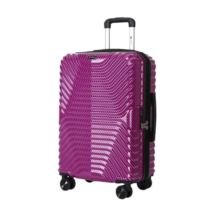 Mala Travelux Samedan Grande 32 Kg Roxa - Expansível E Cadeado Tsa
