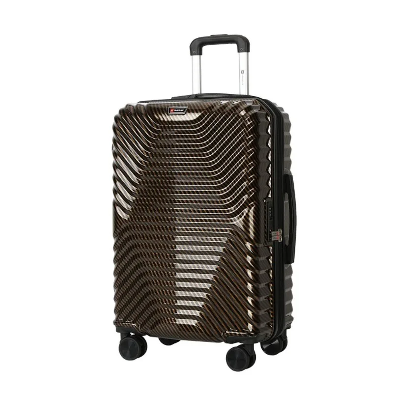 Mala Travelux Samedan Grande 32 Kg Marrom - Expansível E Cadeado Tsa