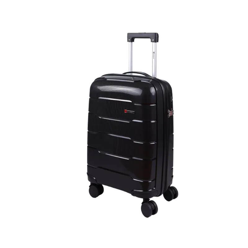 Mala Travelux Wengen Pequena 10 Kg Preta – Expansível E Cadeado Tsa