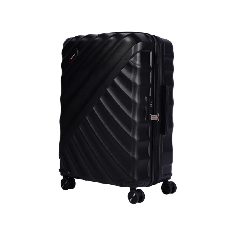Mala Travelux Pilatus Grande 32 Kg Preta - Expansível E Cadeado Tsa