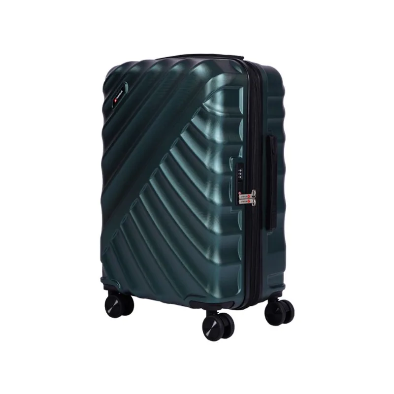 Mala Travelux Pilatus Média 23 Kg Verde - Expansível E Cadeado Tsa