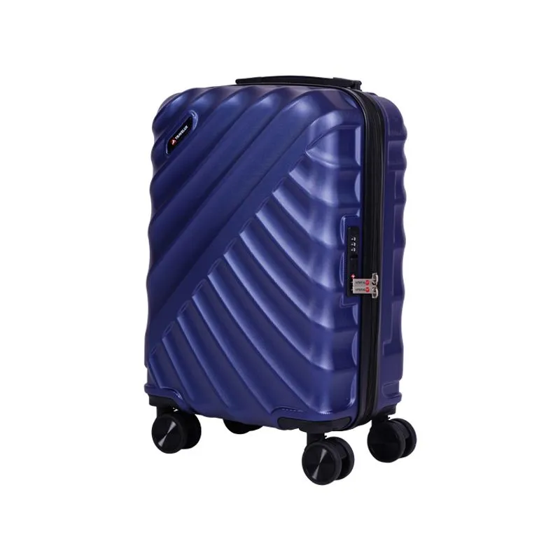 Mala Travelux Pilatus Pequena 10 Kg Azul - Expansível E Cadeado Tsa