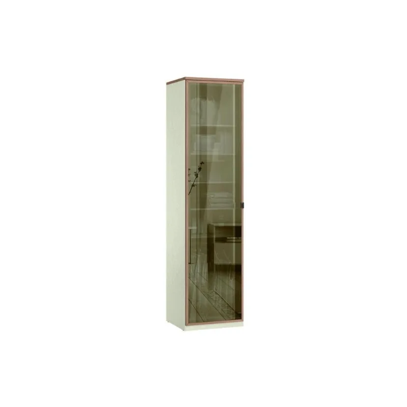 Modulado Santos Andirá Toledo 1 Porta Reflecta 7 Prateleiras 240x61cm Areia - Santos Andirá
