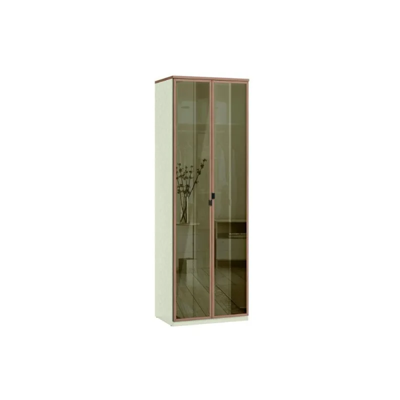 Armário Modulado Santos Andirá Toledo 2 Portas Reflecta 2 Prateleiras 3 Gavetas 240x80cm Areia - Santos Andirá