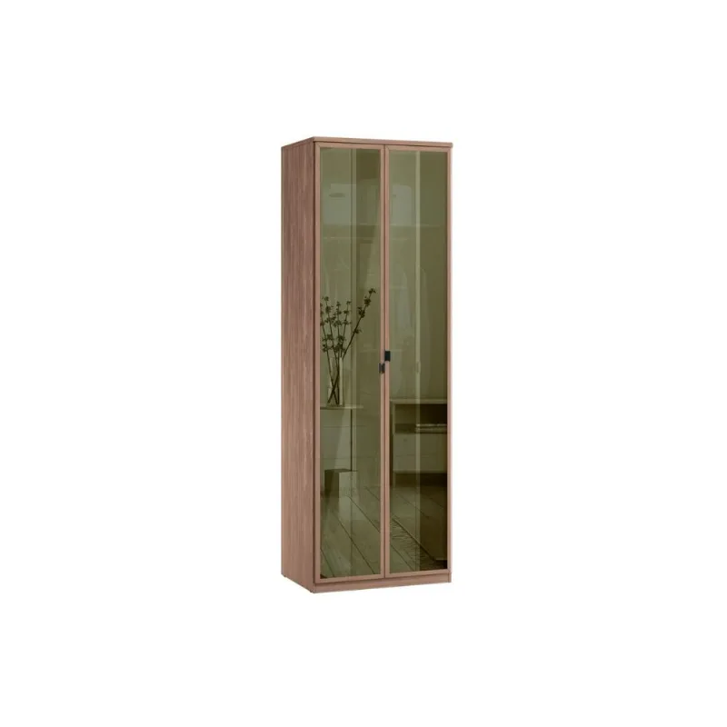 Armário Modulado Santos Andirá Toledo 2 Portas Reflecta 2 Prateleiras 3 Gavetas 240x80cm Marrom