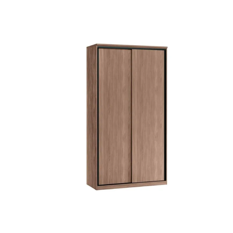 Guarda-Roupa Modulado Solteiro Santos Andirá Toledo 2 Portas de Correr 3 Gavetas Internas 6 Prateleiras MDF Wood - Santos Andirá
