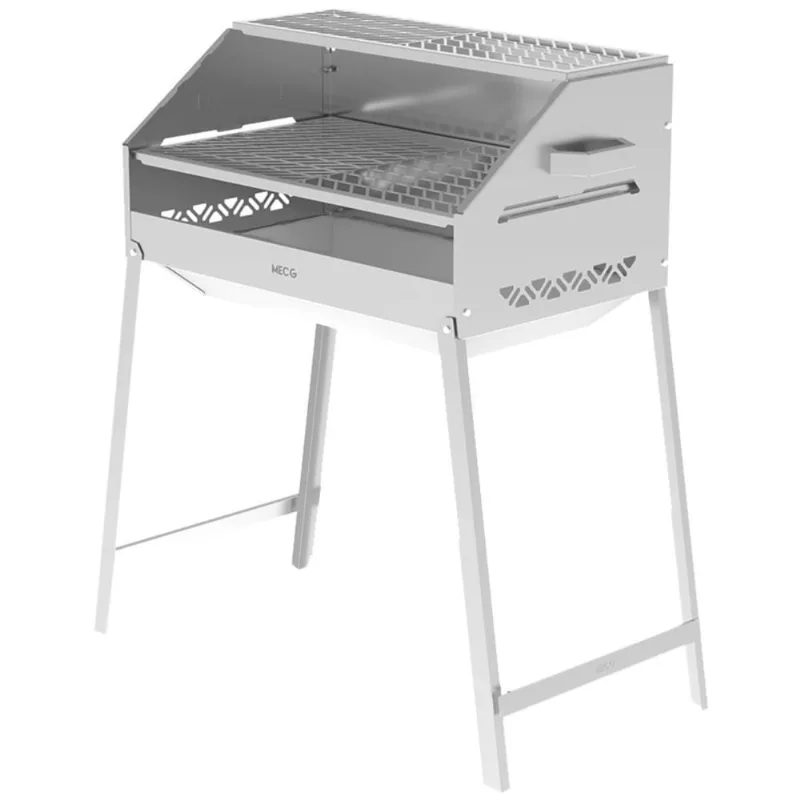 Churrasqueira A Carvão Angus Grill Inox 430 65X40Cm Mec G