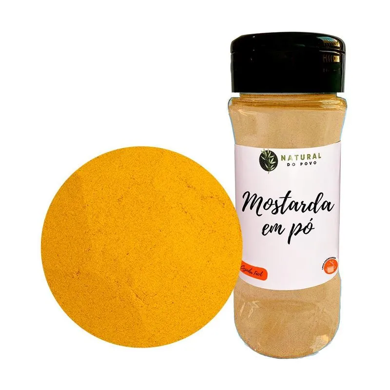 Mostarda Em Pó Qualidade Superior Pote Com Dosador 50g