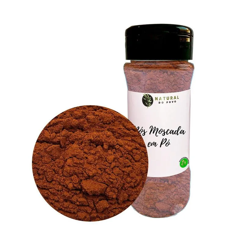 Tempero Noz Moscada Pó 100% Natural Pote Com Dosador 70g