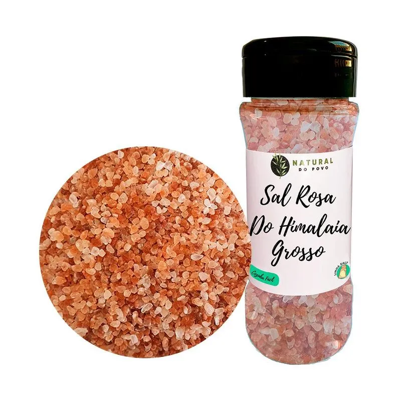 Sal Importado Rosa Do Himalaia Grosso Pote Com Dosador 50g