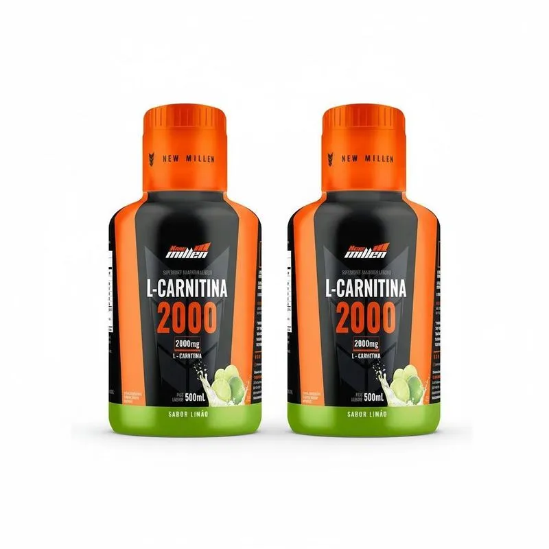 Kit 2 L Carnitina Limão Energia E Alta Performace 500ml