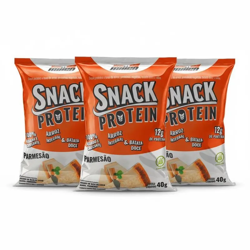 Kit 3 Snack Protein Nutritivo Parmesao 12g De Proteina