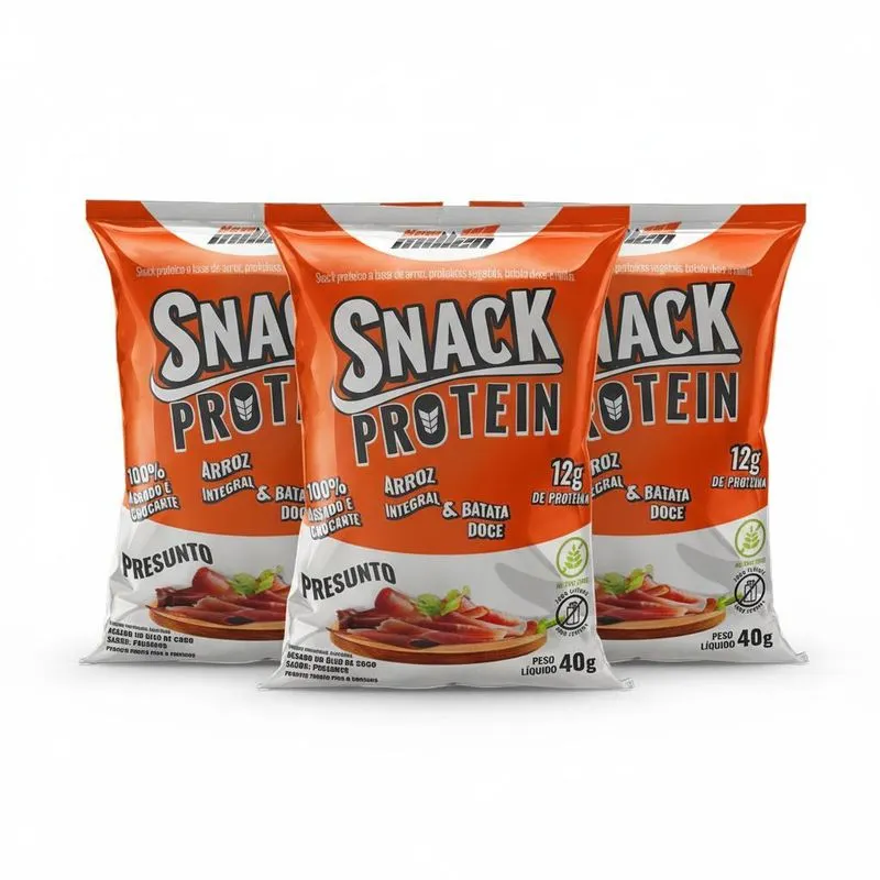 Kit 3 Snack Protein Nutritivo Presunto 12g De Proteina