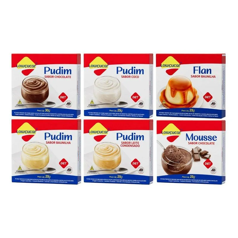 Mix 6 Misturas Doces Com Baixa Adição De Açucares Lowçucar