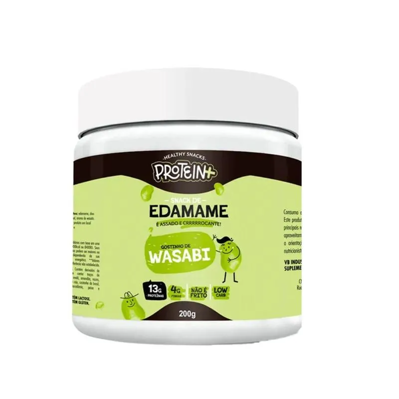 Edamame Wasabi Snack Crocante 13g Proteina 200g Protein Plus