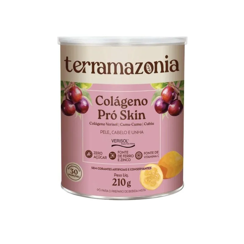 Colageno Pro Skin 210g Suplemento Natural Para Pele E Cabelo