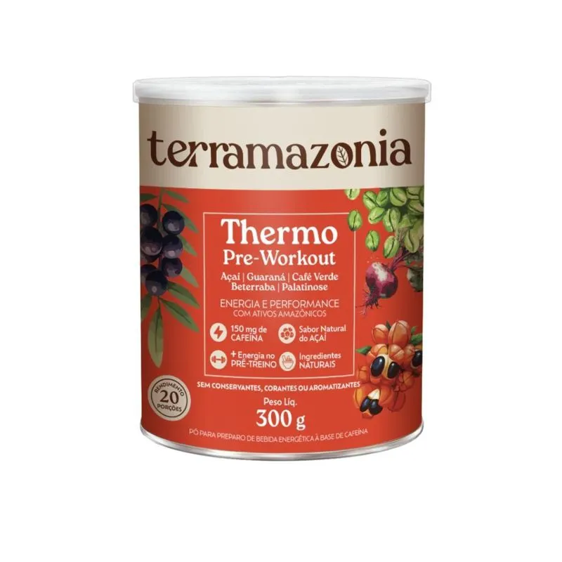 Thermo Preworkout Açai Guarana Cafe Natural 300g
