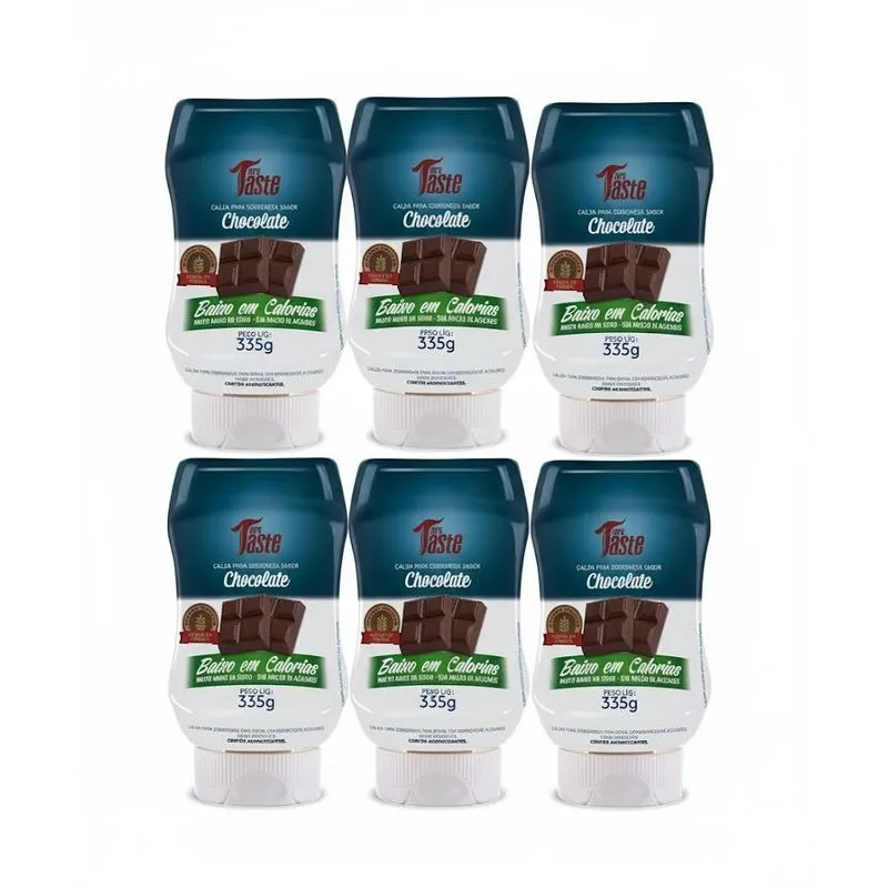 Kit 6 Calda De Chocolate 335g Leve E Iressistivel Zero Aç