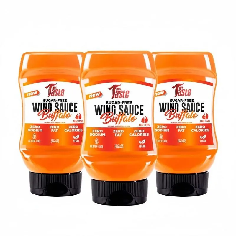 Kit 3 Molho Wing Buffalo 320g Saudavel E Saboroso Zero Aç