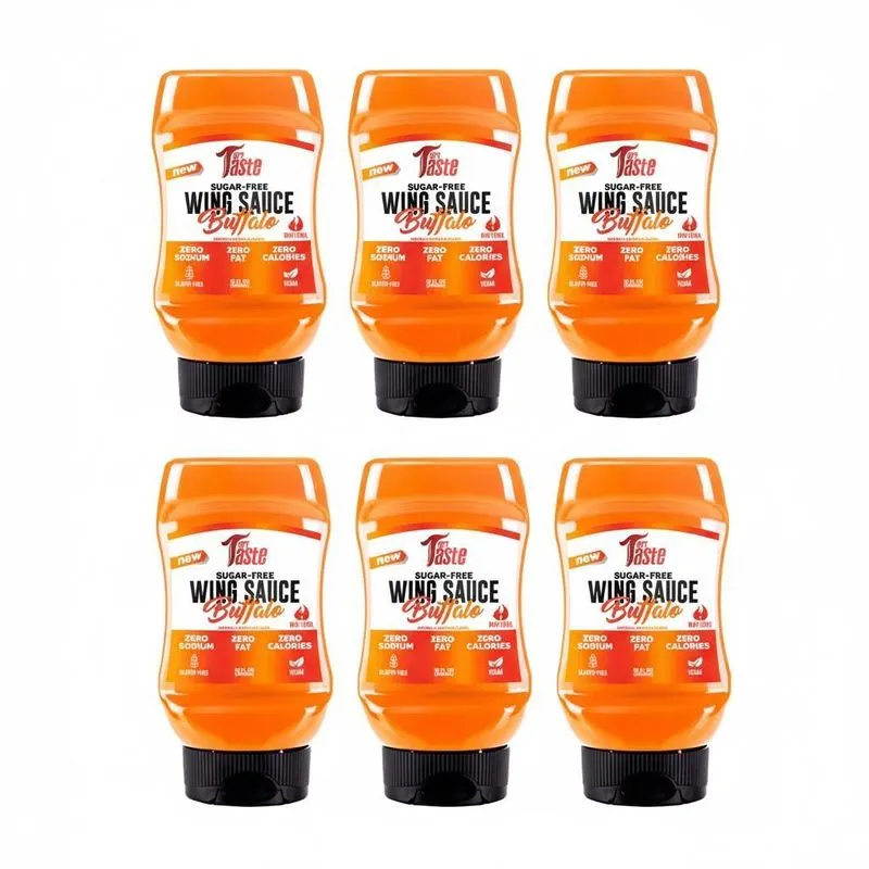 Kit 6 Molho Wing Buffalo 320g Saudavel E Saboroso Zero Aç
