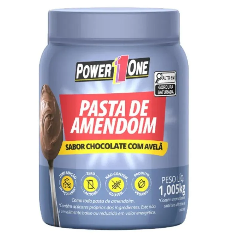 Pasta Amendoim Chocolate Com Avela Integral 1kg Sem Gluten