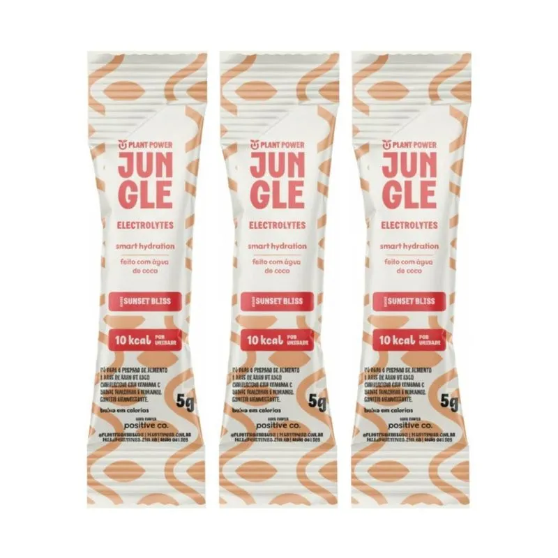 Kit 3 Jungle Sunset Bliss Low Carb 5g Equilibrio Mineral