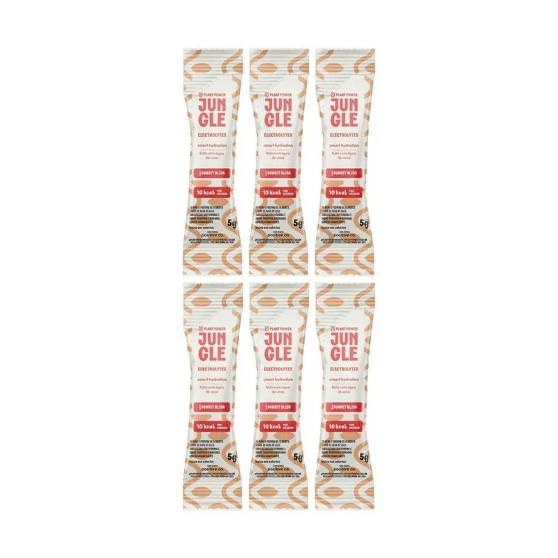 Kit 6 Jungle Sunset Bliss Low Carb 5g Equilibrio Mineral