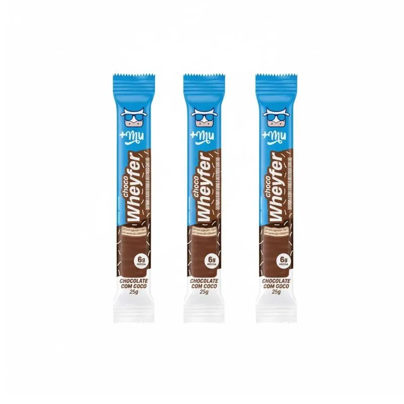 Kit 3 Choco Wheyfer Proteico Chocolate C Coco Crogante 6g