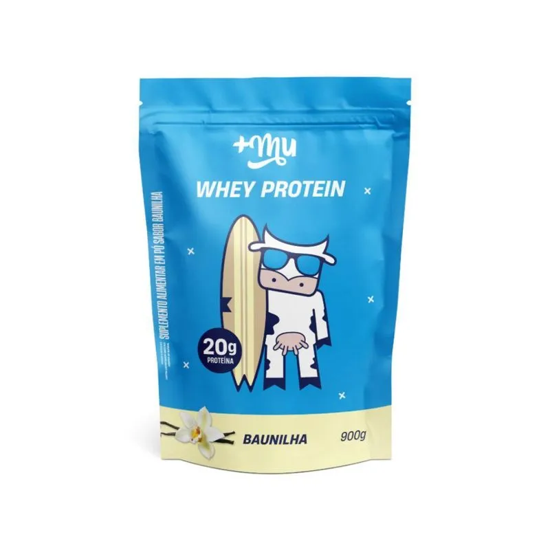 Whey Protein Concentrado Baunilha 20g De Proteína 900g +mu