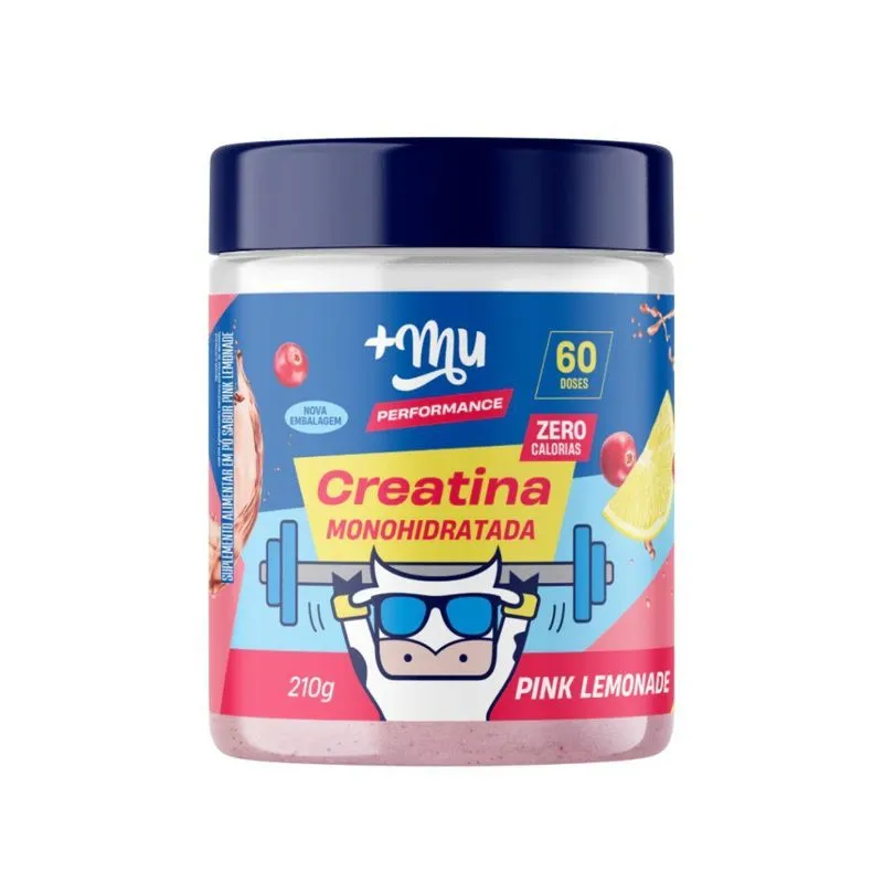 Creatina Monohidratada Pink Lemonade Foco E Energia 210g +mu