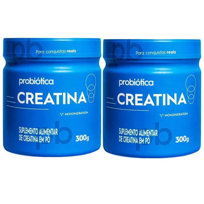 Kit 2 Creatina Monohidratada 100% Pura Foco E Energia 300g