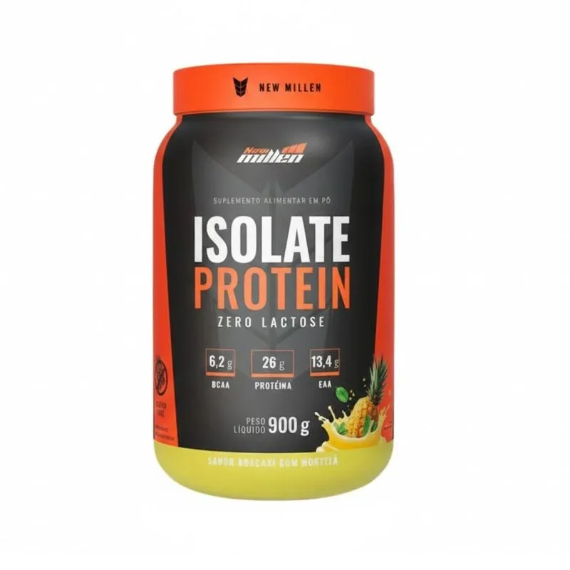 Whey Isolado Zero Lactose Abacaxi C Hortelã 26g De Prot 900g