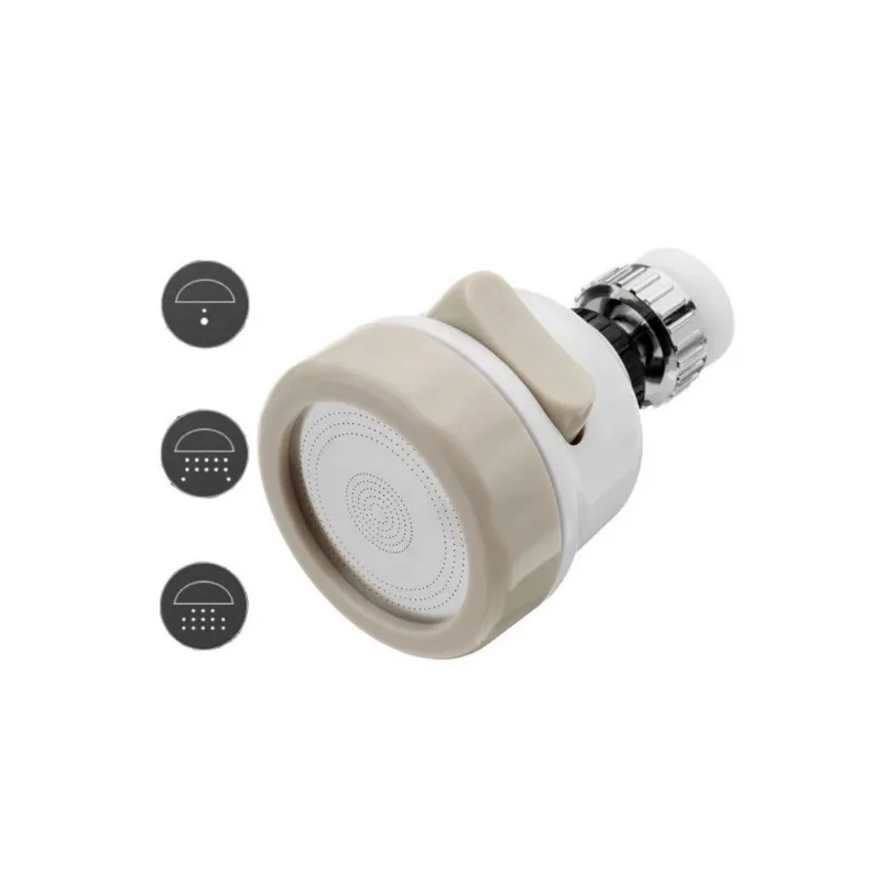 Bico Giratório Adaptador Torneira Gourmet de Pia 3 Jatos abs Alta Pressão 901