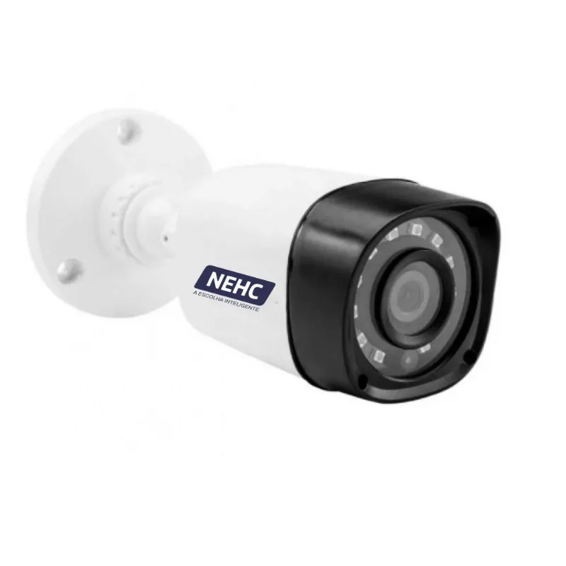 Câmera Bullet de Segurança LED cftv HD 720p 2.8mm ahd-h 1,3MP nehc 606